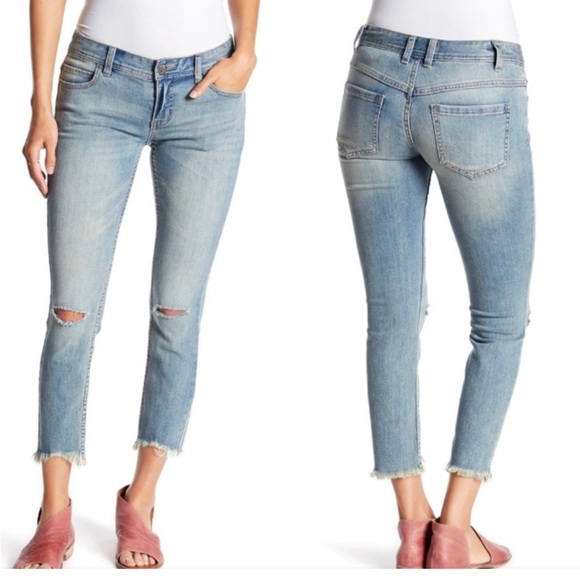 Free People Denim - Free people blue Sitka skinny jeans size 25